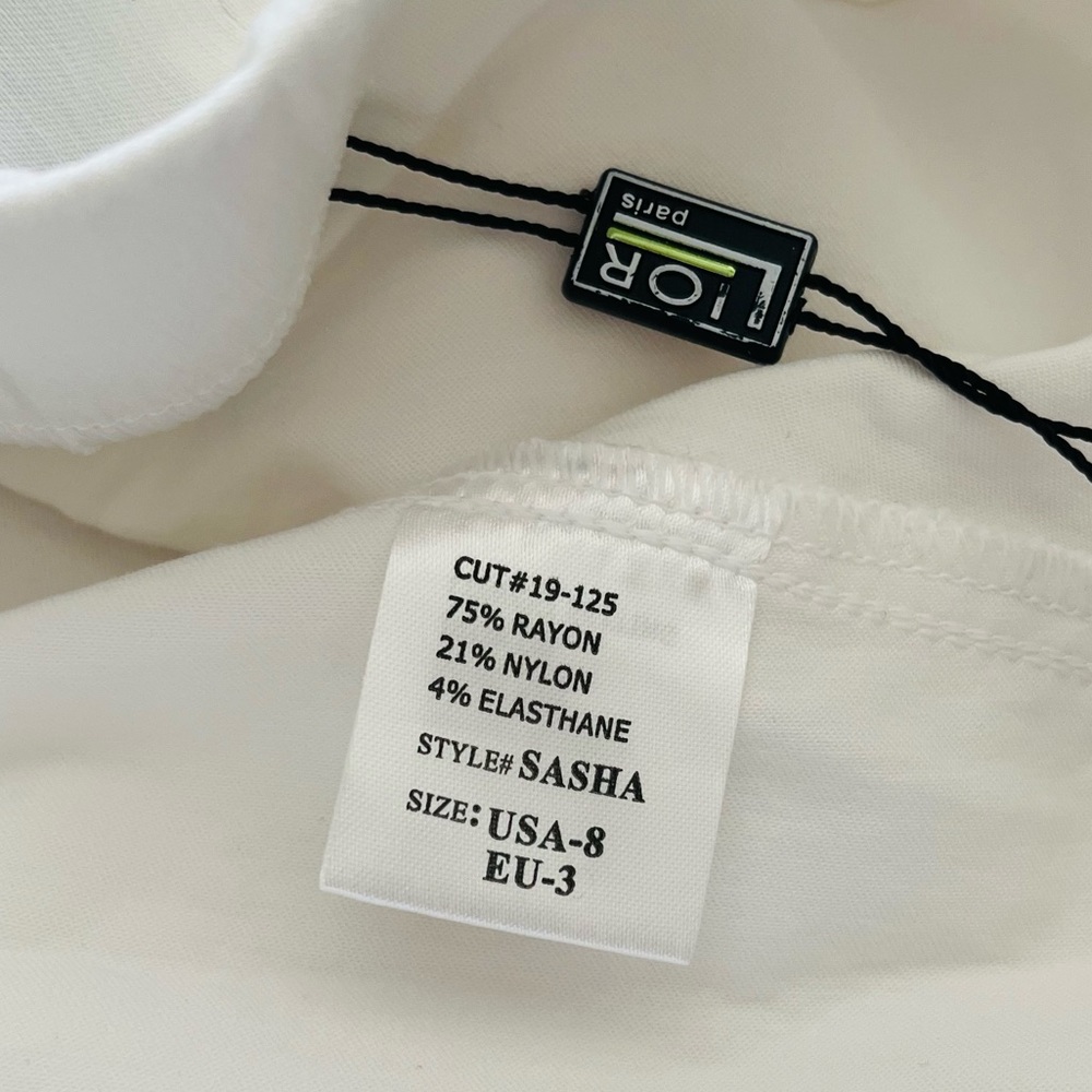 NWT Lior white Sasha ankle pants size 8 - Picture 4 of 7